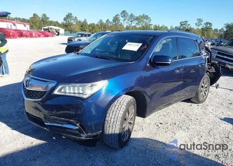 2015 Acura Mdx Technology Package из США, поврежденный, VIN 5FRYD3H41FB004356